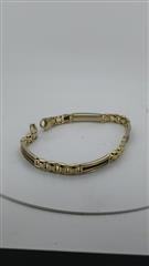 Onyx Gold-Stone Bracelet 14K Yellow Gold 13.23g